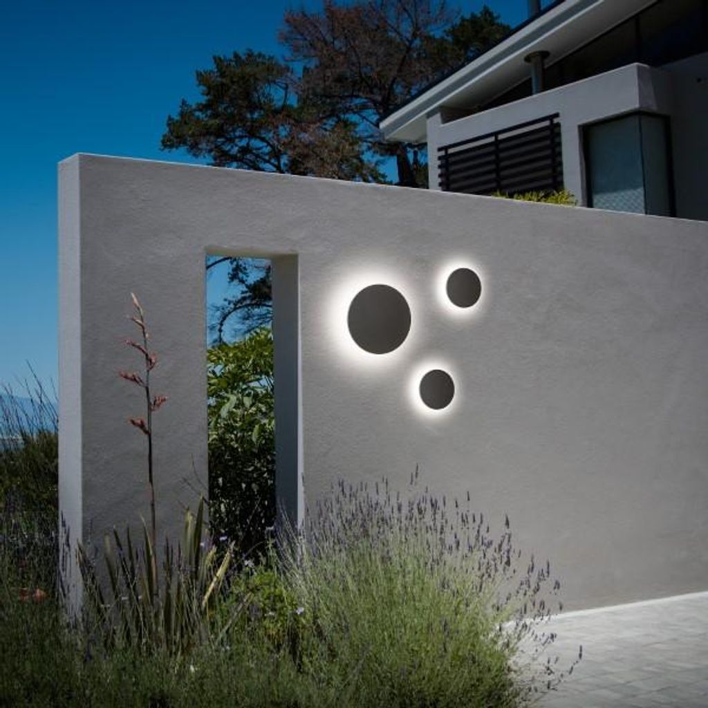Zeitgenössische Wandleuchte Punto Aluminium Weiß Led 12W 3000K Ip54