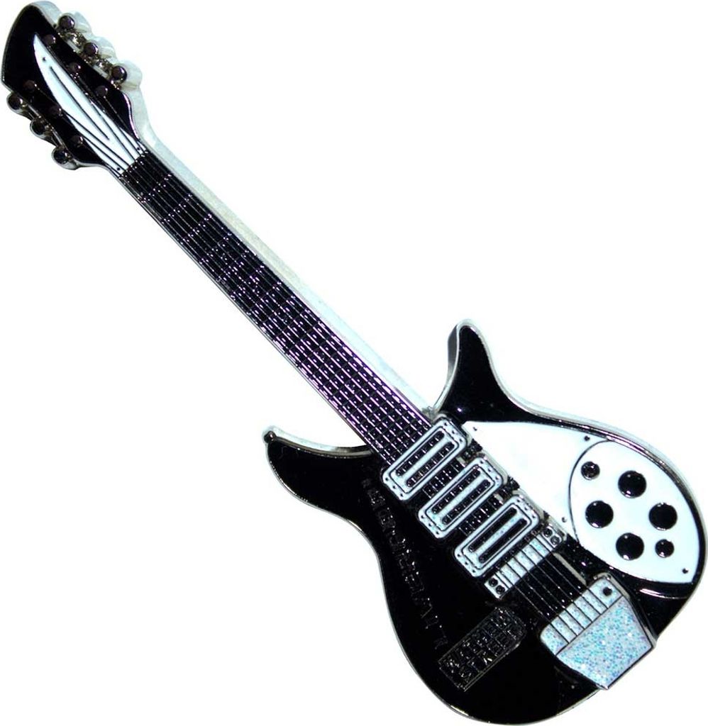 Rock Off - Kühlschrank-Magnet "Mathew Street", Gitarre RO11952 (Einheitsgröße) (Schwarz/Weiß)