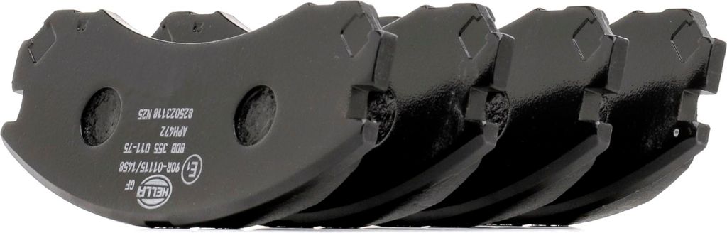 HELLA Bremsbeläge Satz Vorne Bremsklötze passend für PEUGEOT 4007 (VU, VV) 8DB 355 011-751