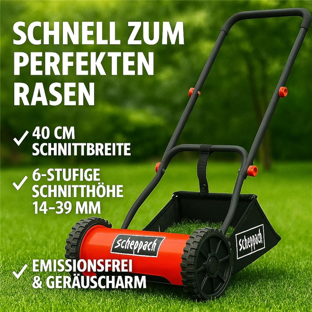 Scheppach SPM400-Pro Spindelmäher Rasenmäher Handrasenmäher Produktbild 