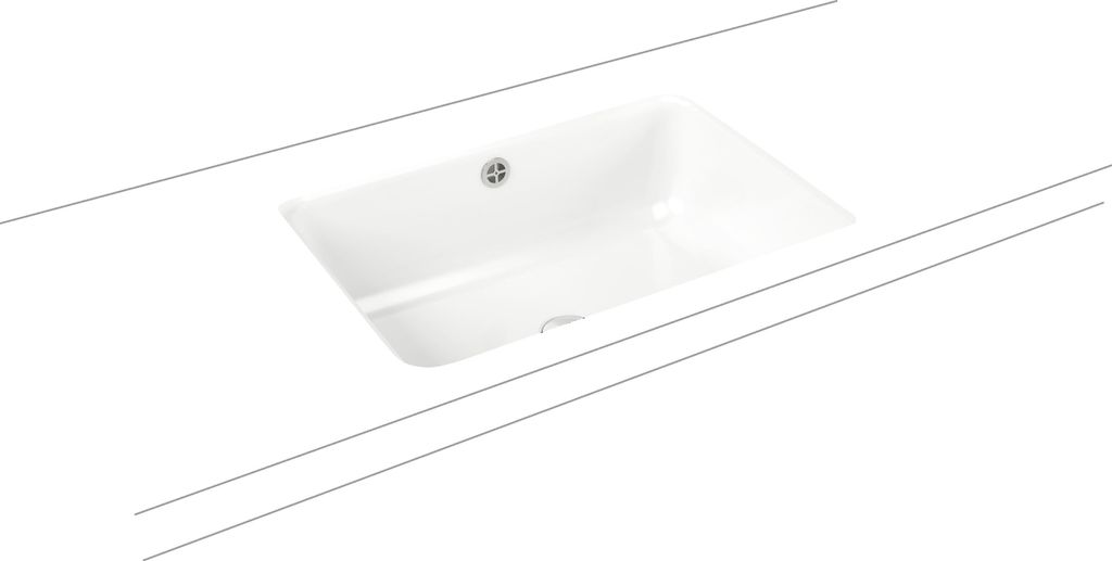 KALDEWEI CAYONO Unterbauwaschtisch, 3190, 596 x 426 mm, Produktbild 