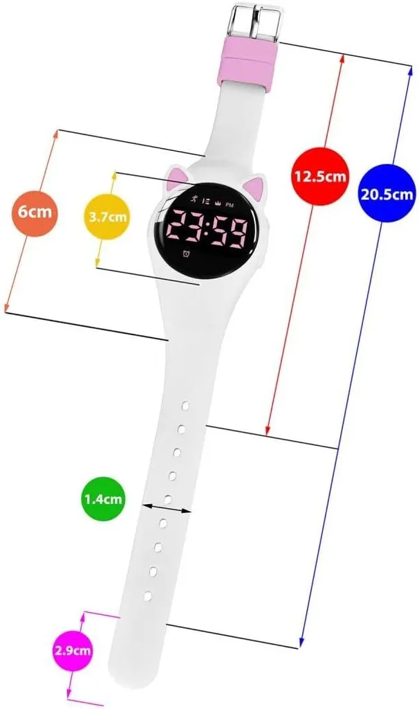 Orologio per Bambini Senza Bluetooth - Contapassi e USB Integrata - 2