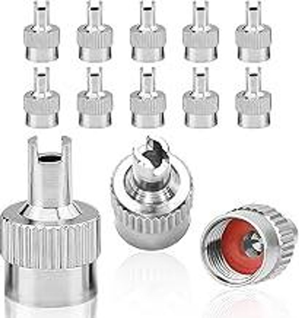10 Stück Autoventil Schlüssel Ventilkappen Reifenventilkappen Autoventil Kappe Ventilkappen Auto Metall für Auto Motorrad Fahrrad LKW
