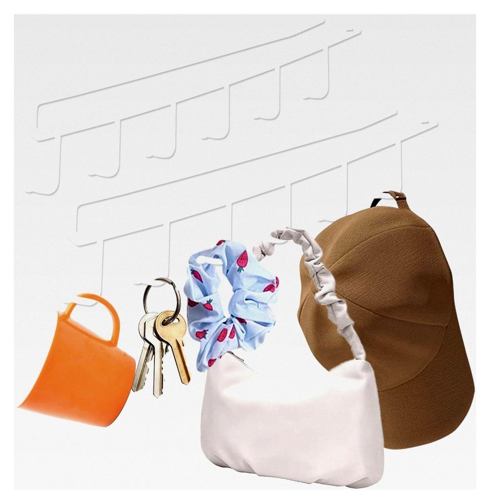 Hut Halter, Wandhalterung für Hüte, Multifunktionale Wandhalterung für Kleiderschrank und Zimmertür (2 Stück)