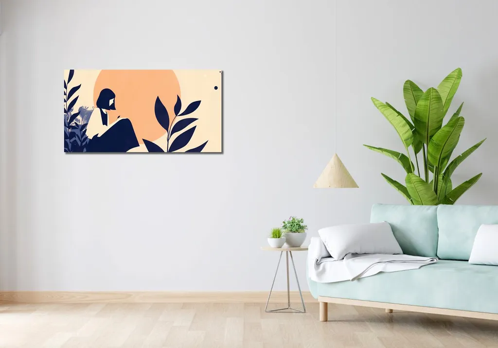 Image 100 x 50 cm Contemplation : Tableau Zen Grand Format Premium - 2