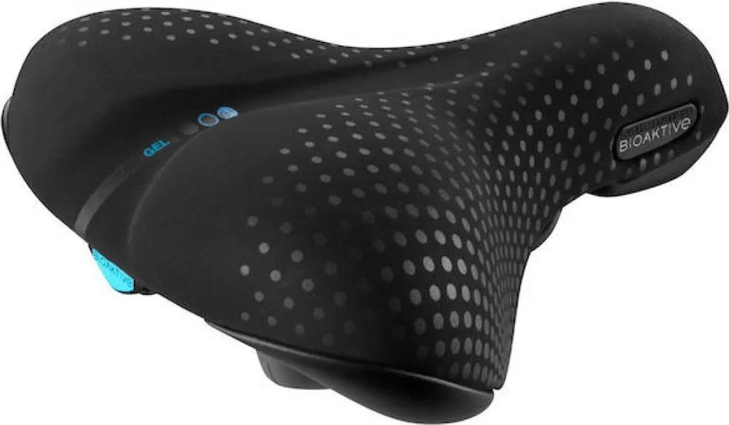 Selle Large San Marco City Gel Noire avec Absorption de Chocs 60-90°