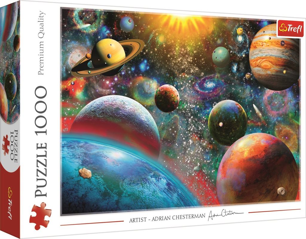 Trefl Puzzle Kosmos Weltraum, 1000 Teile, 68.3 x 48 cm, Immagine del prodotto 