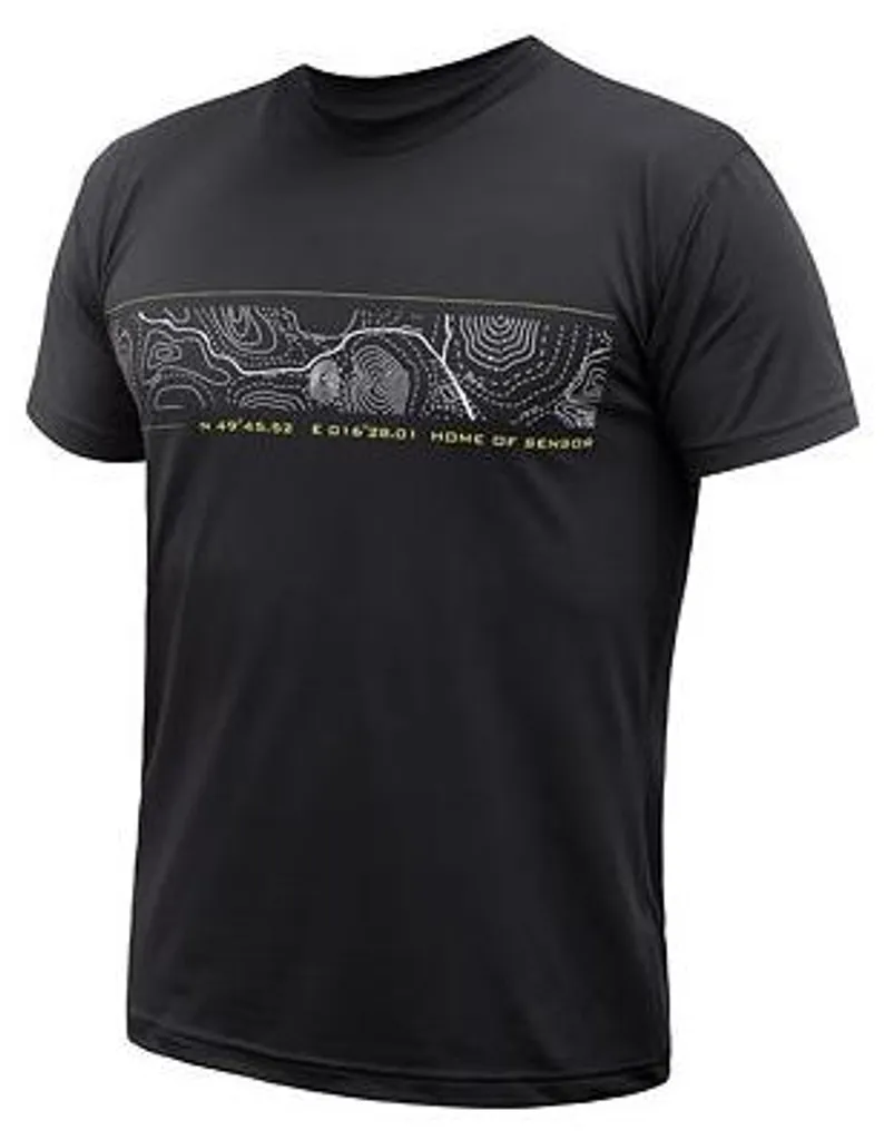 T-shirt Sensor Coolmax TECH GPS Noir pour Homme en Polyester Taille L