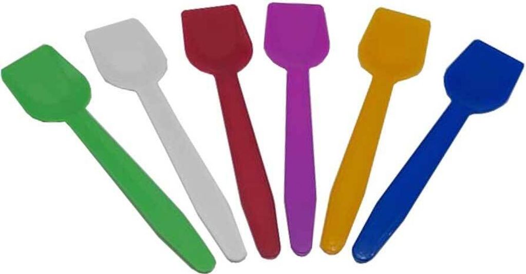 1.000 Mehrweg Eisspaten Eislöffel bunt gemischt 9,5 cm lang Produktbild 