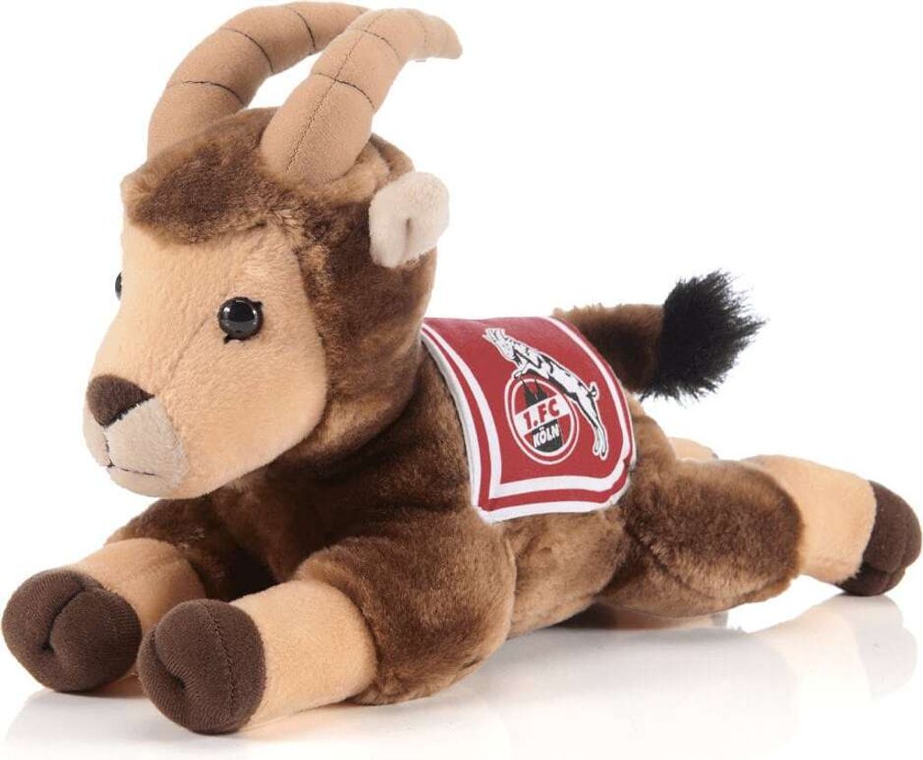 1. FC Köln Maskottchen Plüsch Hennes liegend Produktbild 