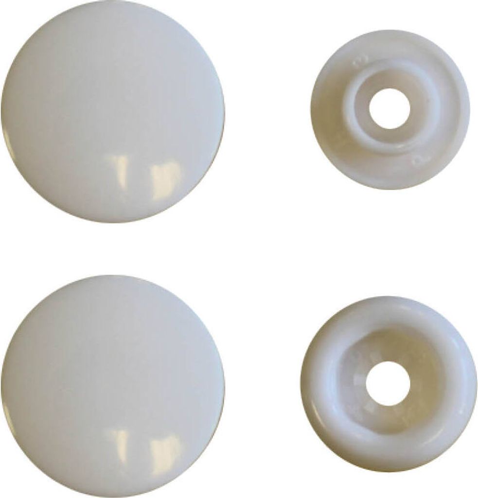 BabySnap T5 Druckknöpfe (12,4mm) glänzend B43 reinweiß