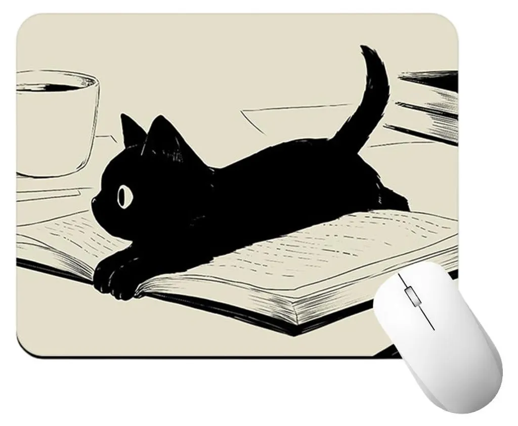 Tapis de souris chat précis : fini les glissements pour souris de gaming