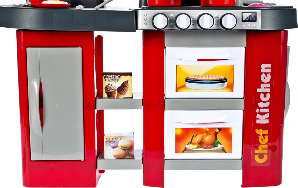 Cuisine enfant XXL interactive avec plaques de cuisson et évier intégré - 10