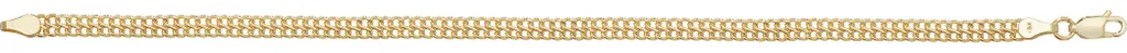 Bracelet en Or 9 Carats 375/1000 pour Femme - Largeur 4mm et Longueur 19cm