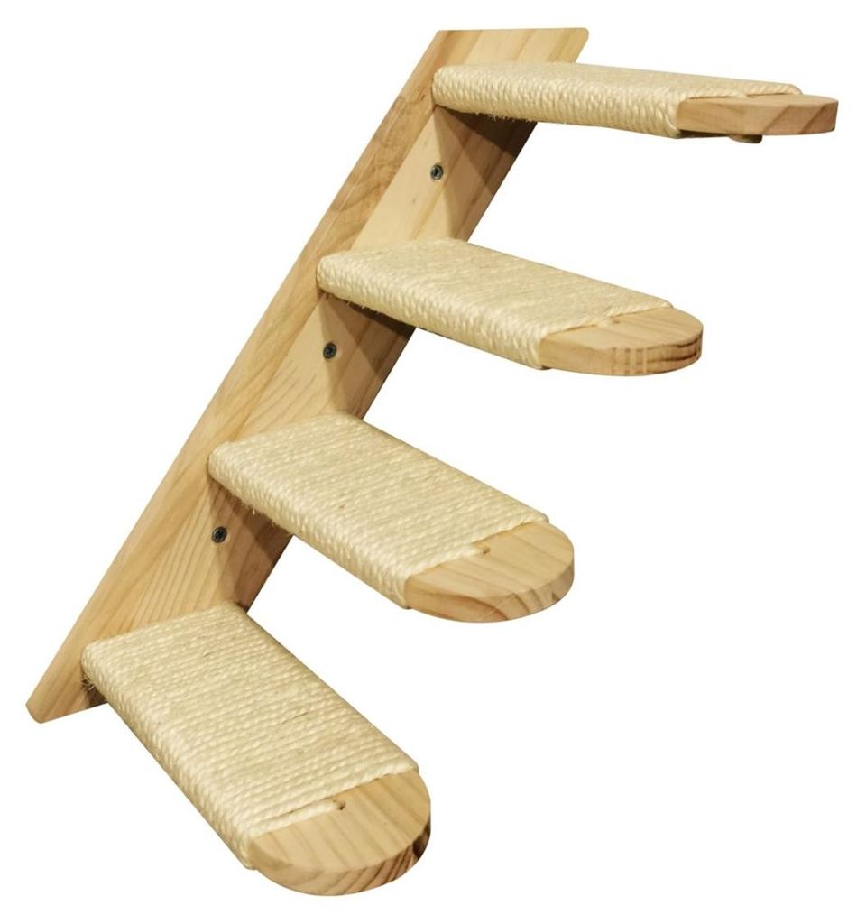 Katzen Wandtreppe 4-Sprossen Kletterleiter Produktbild 