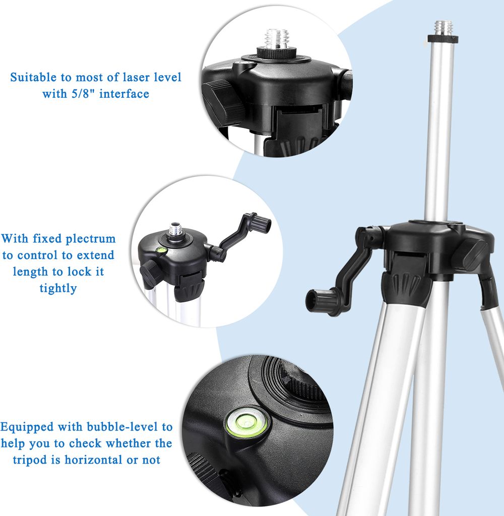 4D 16řádkový laserový vodováha Zelený 360º otočný Obrázek produktu 10