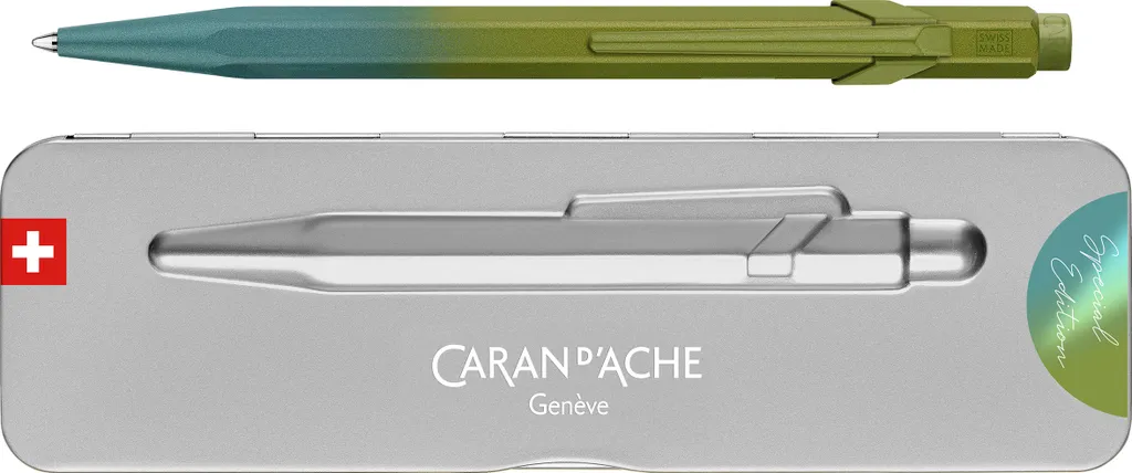 Stylo à Bille 849 Vert Arctique Caran d'Ache Idéal pour la Prise de Notes