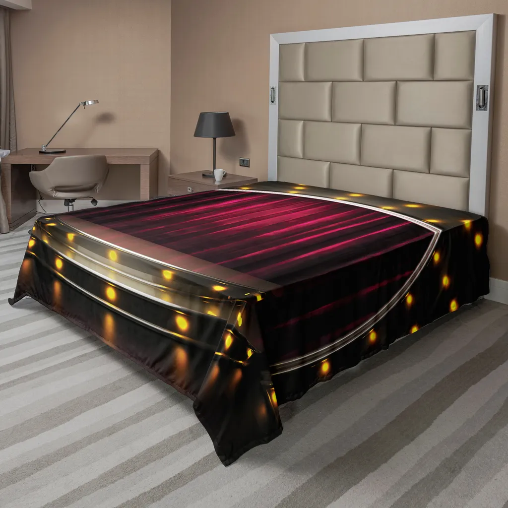 Drap de lit infroissable et doux scène artistique théâtre 244x205 cm