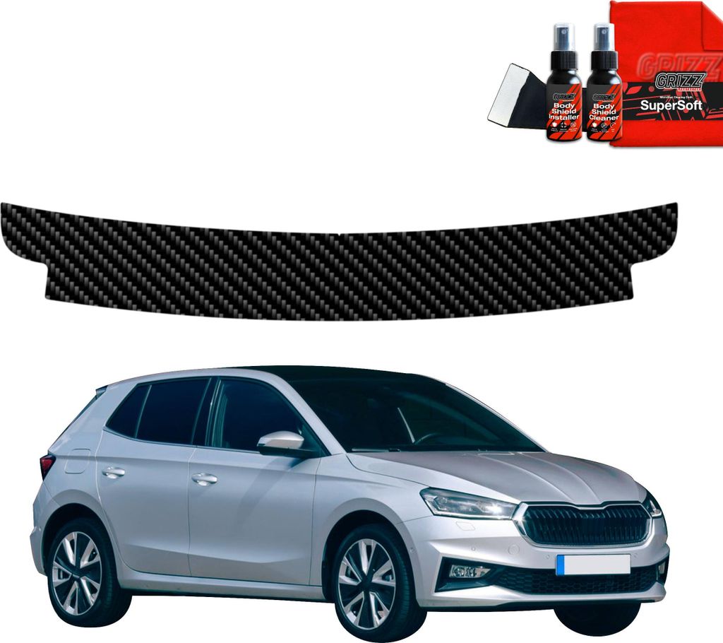 Kohlenstoff Schutzfolie Grizz Protector für Ladekante - Skoda Fabia (2019-2025)