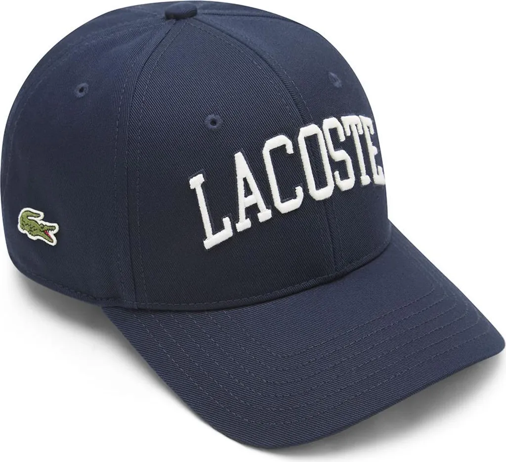 Casquette Lacoste Kids Core Wordmark Bleue Ajustable en Taille Unique
