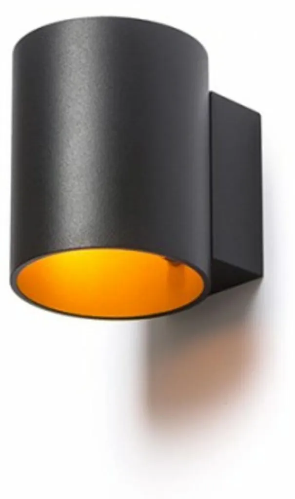 Applique LED G9 5W TUBE W bicolore noir et or mat haute qualité