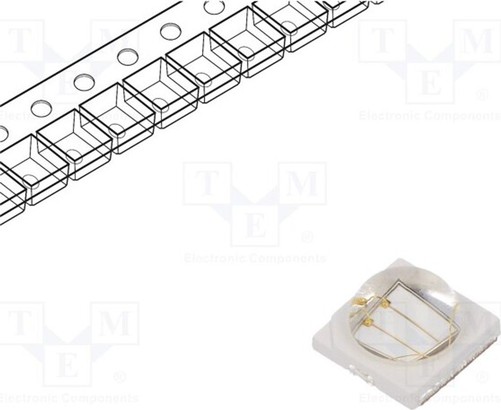 1x Leistungsdioden blue 130° 700mA λd: 448-458nm Pmax: 3W PK2N-3LDE-HSD LED-Diode
