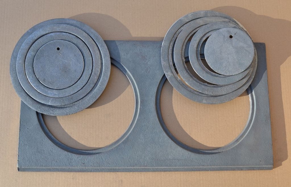 Merkloze ovenringen vuur HERDRING 32cm 6ST OENPLATTE OENRING GUSSRINGE GIEZENDRINGEN RINGESET