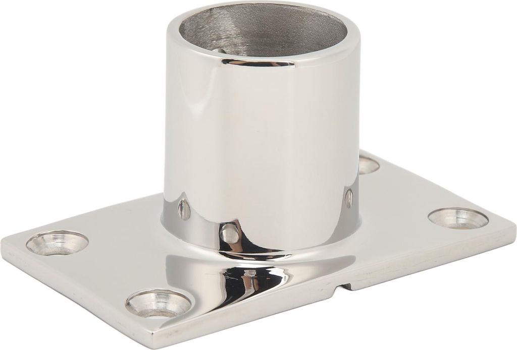 Boot Handlauf Fitting Rechteckige Basis Silber Robuste rostfreie Boot Deck Handlauf Rechteckige Basis für Boot Marine Yacht 9030MM/1.2in