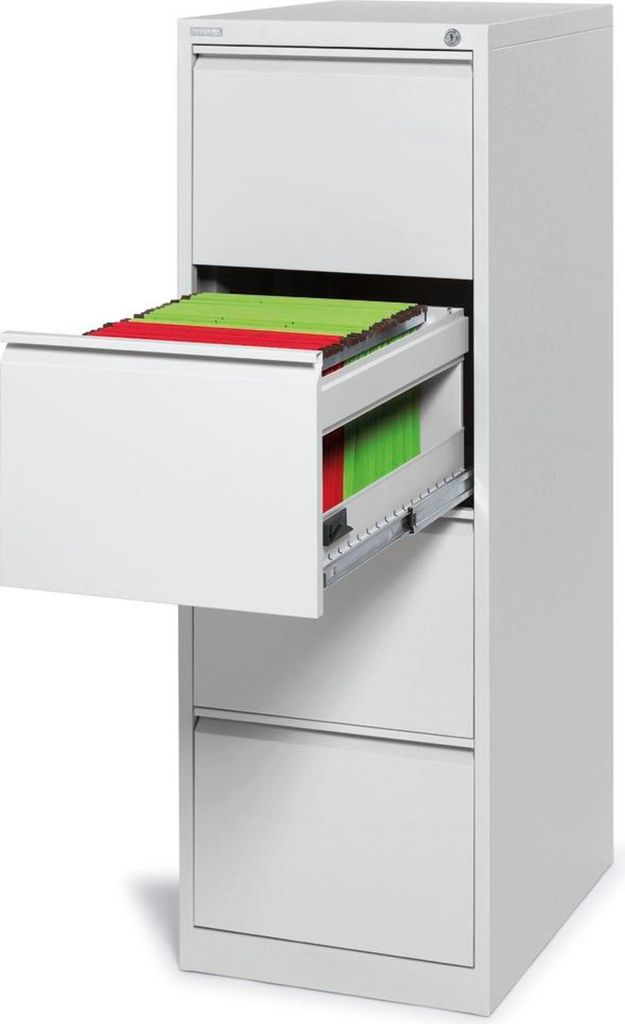 Hängeregistraturschrank 1bahnig 460x1320x620mm 4Schübe l.gr