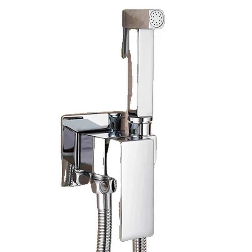 Robinetterie de bidet avec buse de pulvérisation portable chromée BR-20