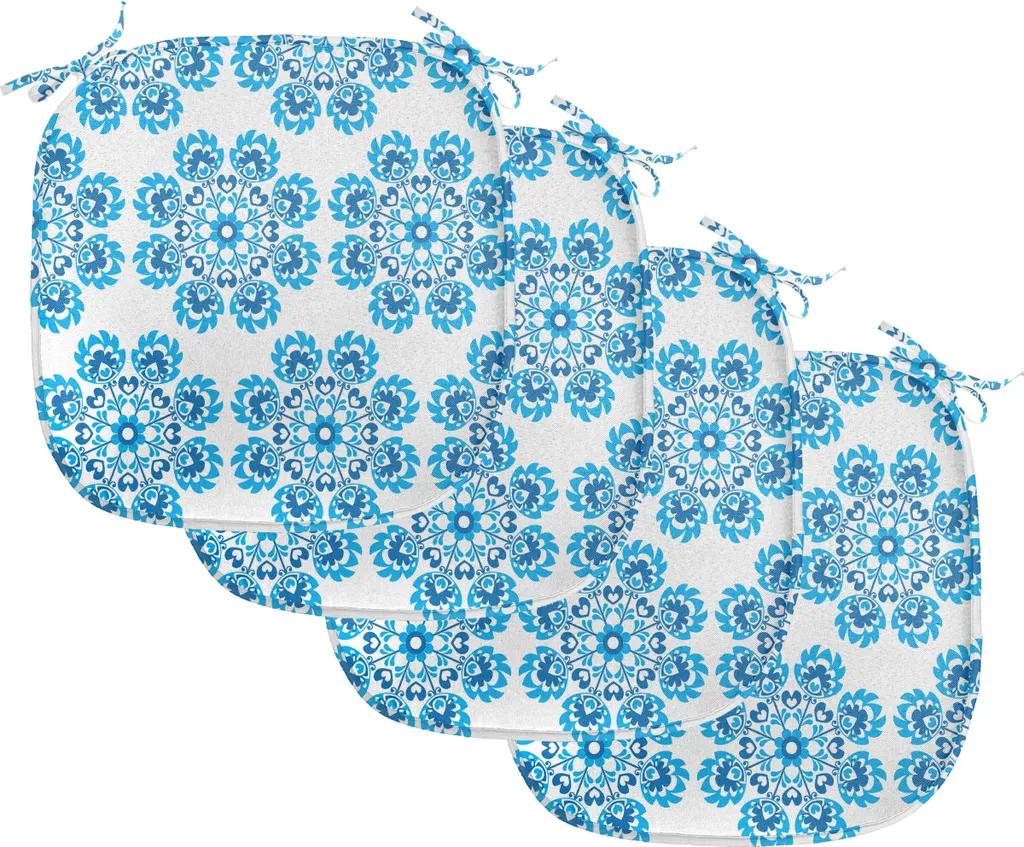 Cuscini Decorativi 40x40 Blu Scuro ABAKUHAUS - Stile Floreale Polacco