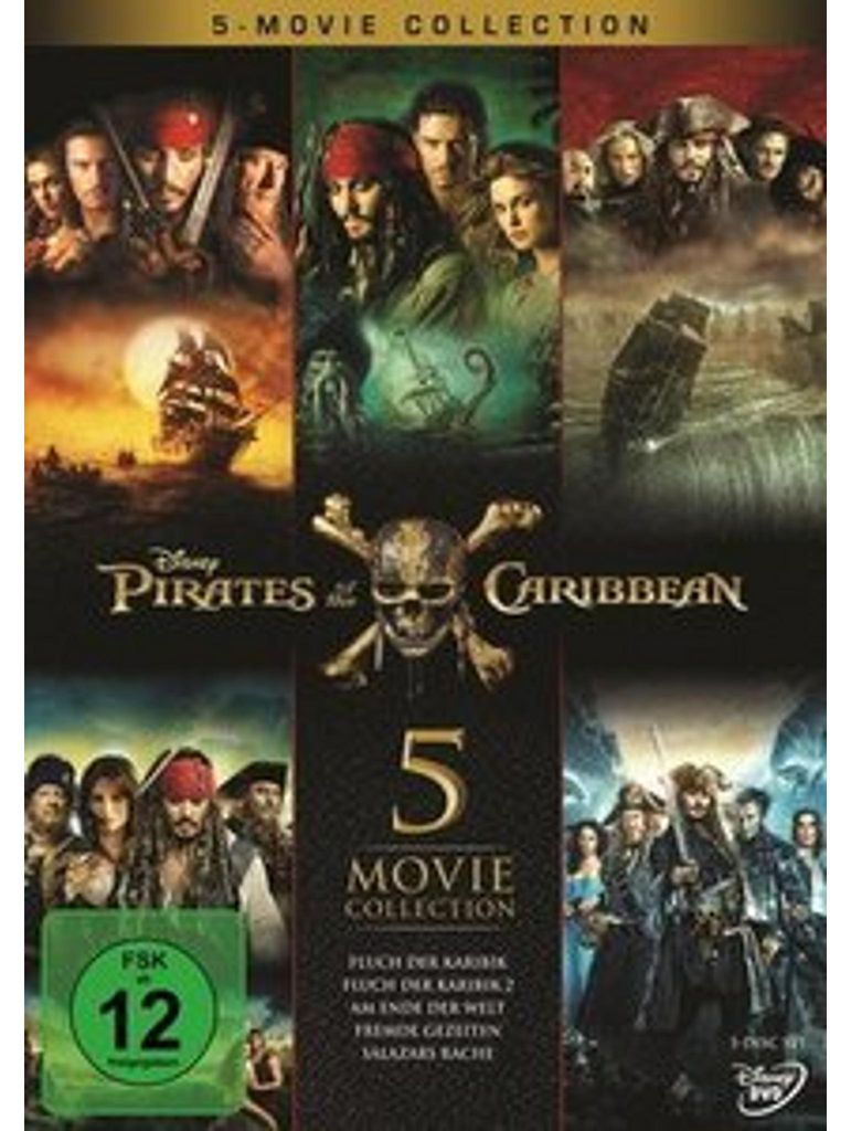 DVD - Pirates of the Caribbean 1 - 5 Zdjęcie produktu 