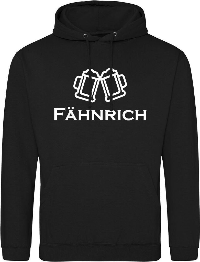 Huuraa Uni Hoodie Fähnrich Schützenfest XXL Deep Black Vegan Sweatshirt Geschenkidee