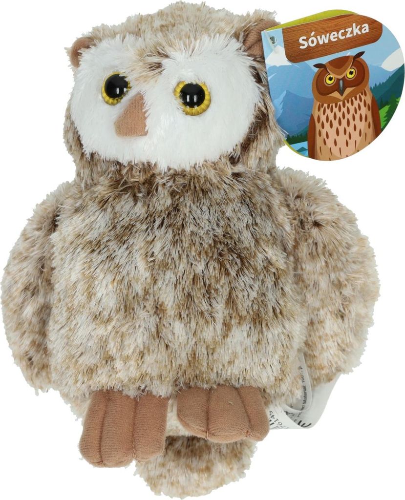 Intro-Plüsch-Eule aus sehr weichem Plüsch 20 cm