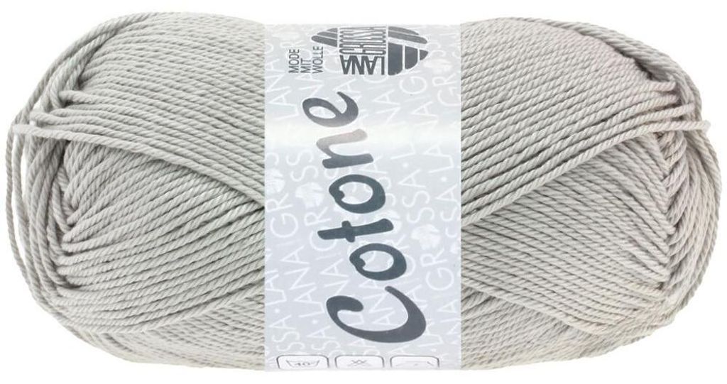Lana Grossa - Cotone 0027 hellgrau Produktbild 