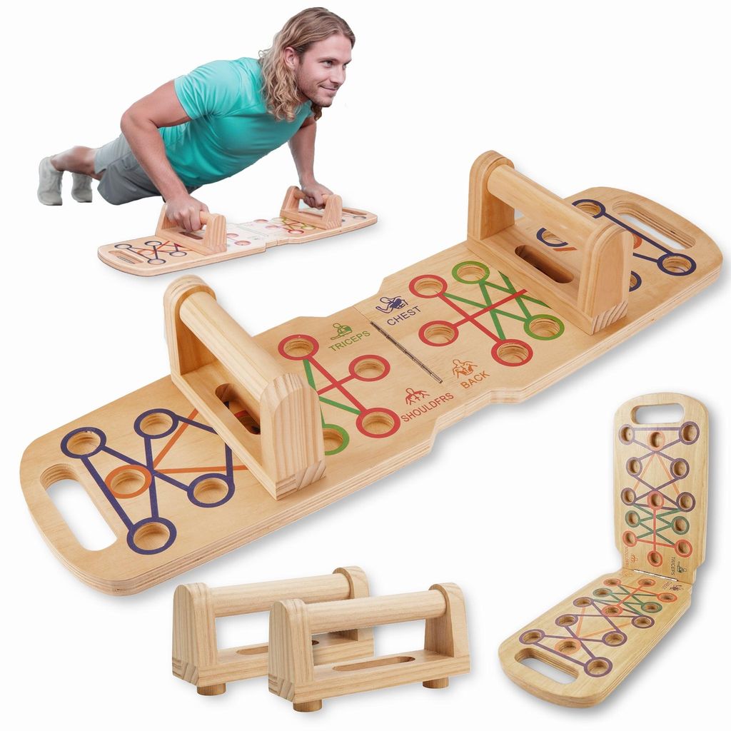 Liegestützbrett aus Holz Produktbild 