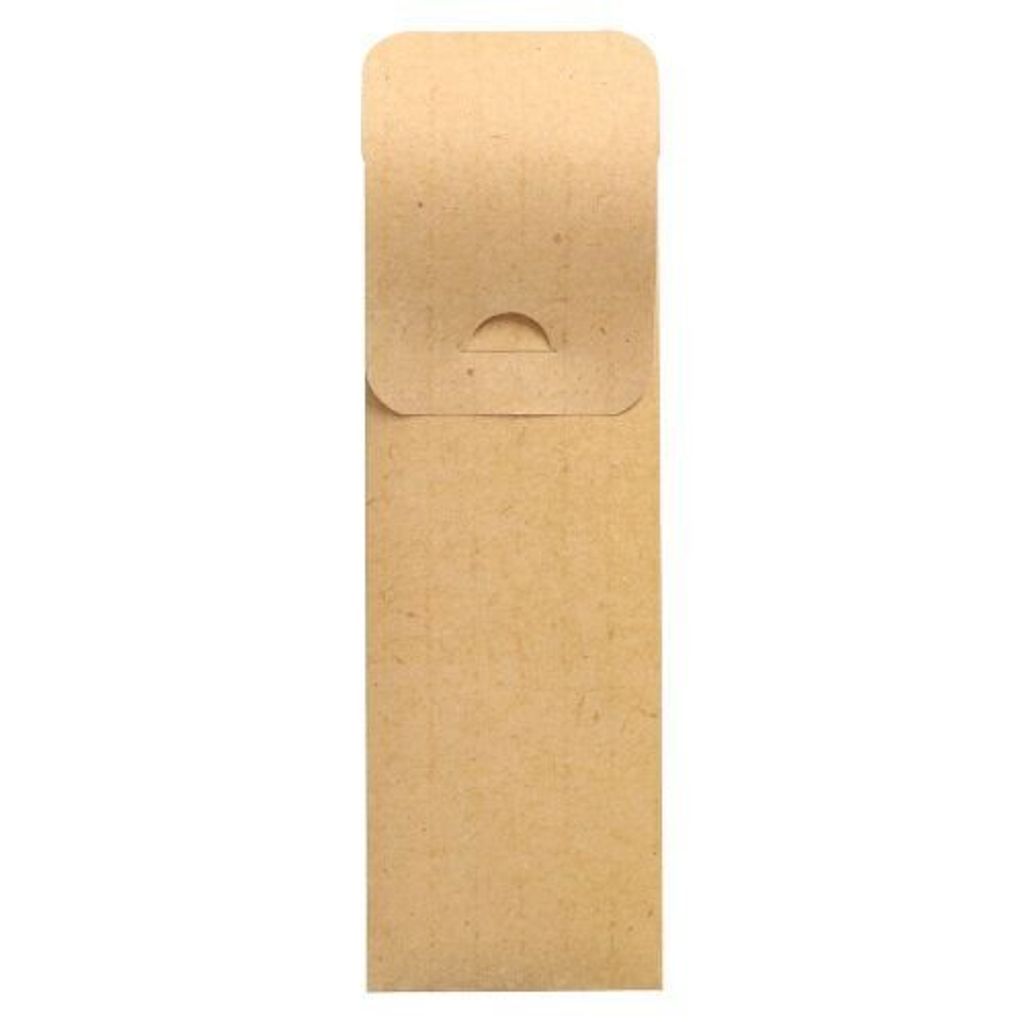 PAPSTAR 500 Bestecktaschen 23,5 cm x 7,3 cm natur inkl. weißer Serviette 40 x 40 cm 2-lag. | Karton (500 Stück)