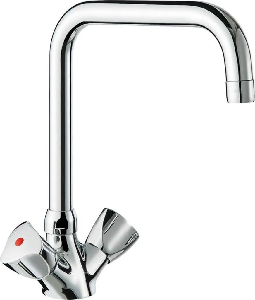 Robinet Mélangeur Évier Professionnel 45l/min Delabie avec Bec de 20cm