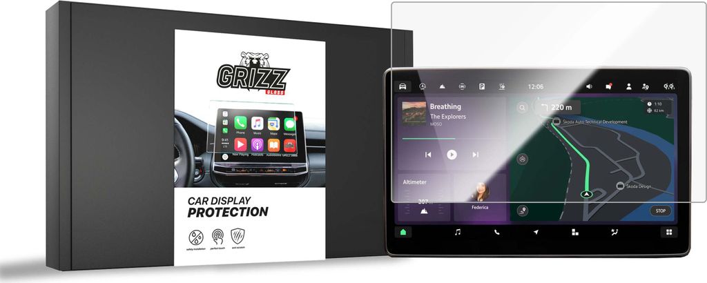 Keramische Autodisplayfolie für Skoda Kodiaq 13" (2024-2025), Grizz Protector