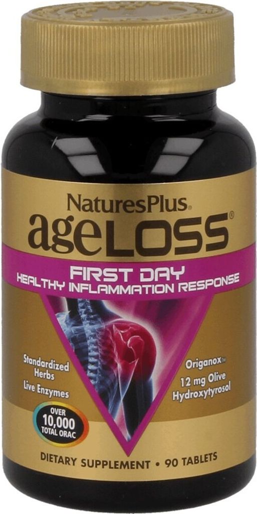 Natures Plus AgeLoss First Day Healthy Inflammation Response - 90 Tabletten