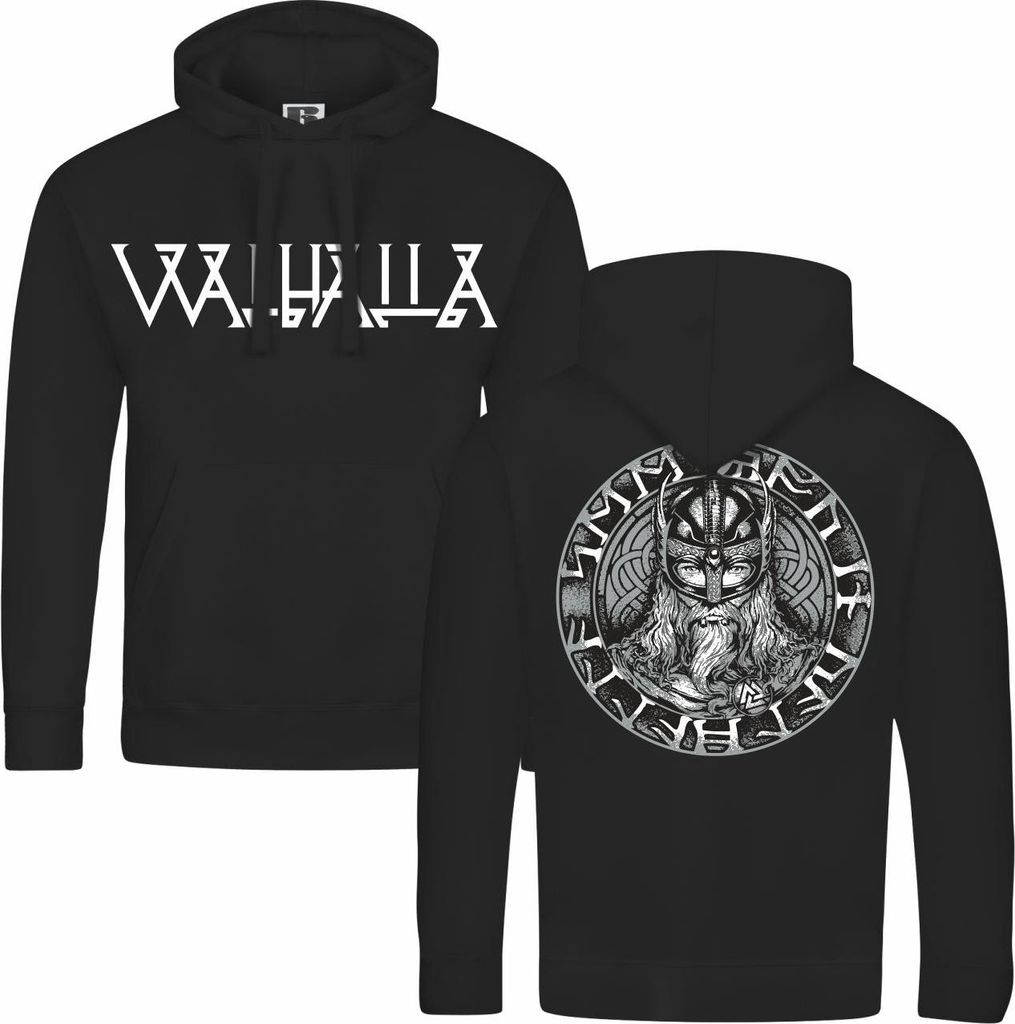 Herren Kapuzenpullover Walhalla Odin ich komme