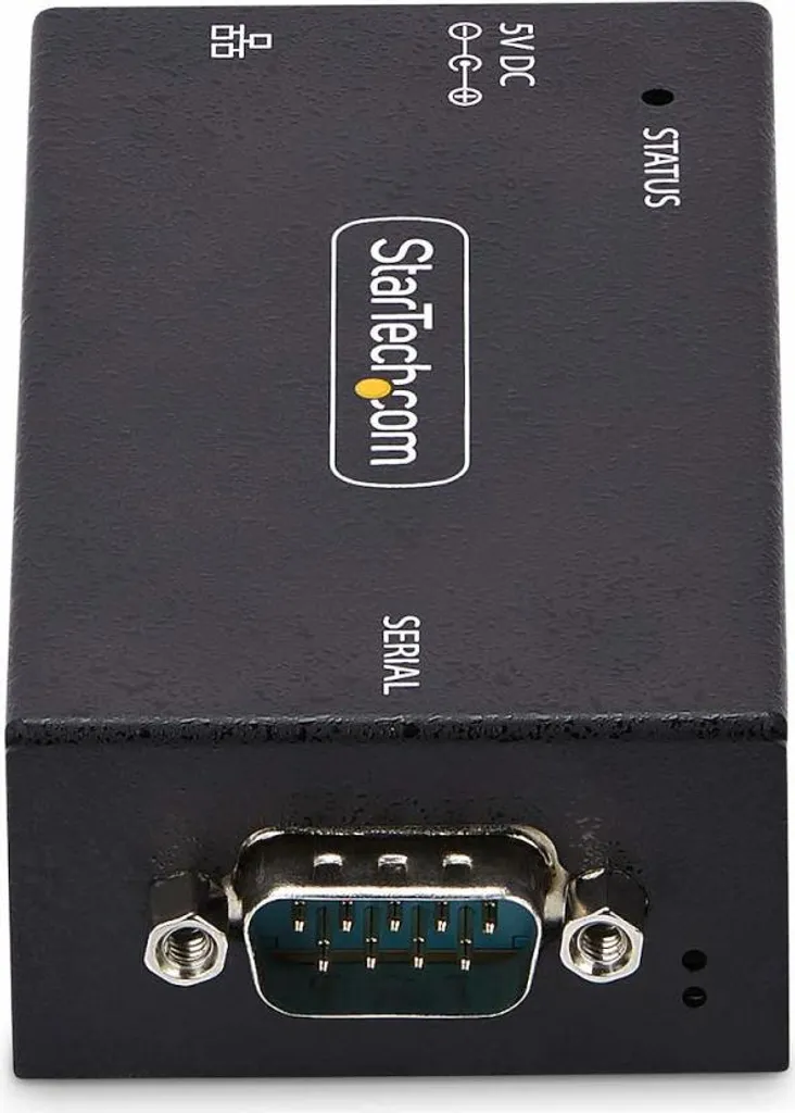 Adaptateur Série vers Ethernet StarTech RS232 vers IP LAN DB9 Rail DIN