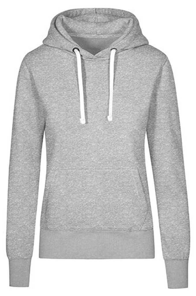 X.O By Promodoro - Kapuzenpullover für Damen LT5098 (M) (Grau meliert)
