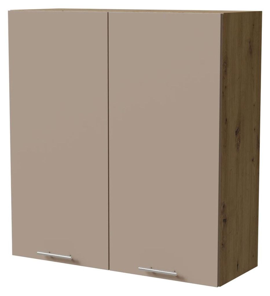 XL Küchenhängeschrank BRERRA 90x96cm 2-türig lackiert Farbe wählbar BR-W4/90 RAL 1016 graubeige Matt eiche artisan