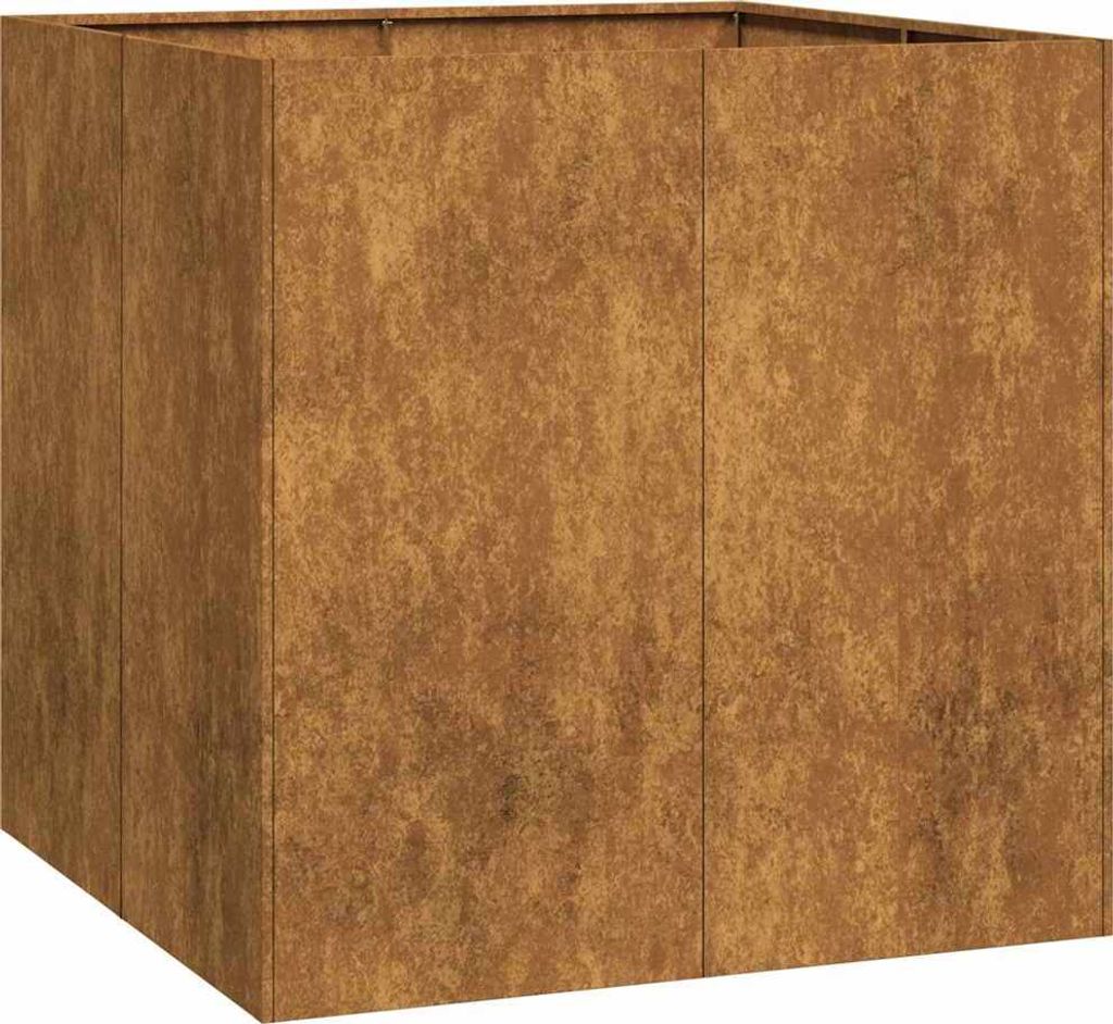 Pflanzkübel Rostig 80x80x80 cm Wetterfester Stahl