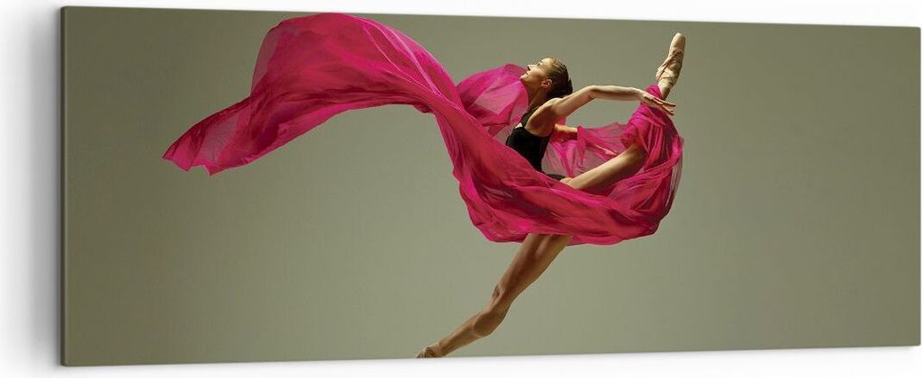 Bild auf Leinwand - Leinwandbild - Einteilig - Tänzer Ballett Künstler - 140x50cm - Wand Bild - Wanddeko - Wandbilder - Leinwanddruck - Bilder - ...