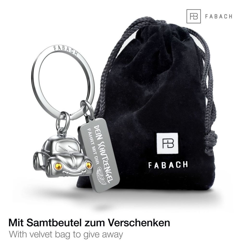 FABACH Auto Schlüsselanhänger Car mit Gravur - Schutzengel Produktbild 2
