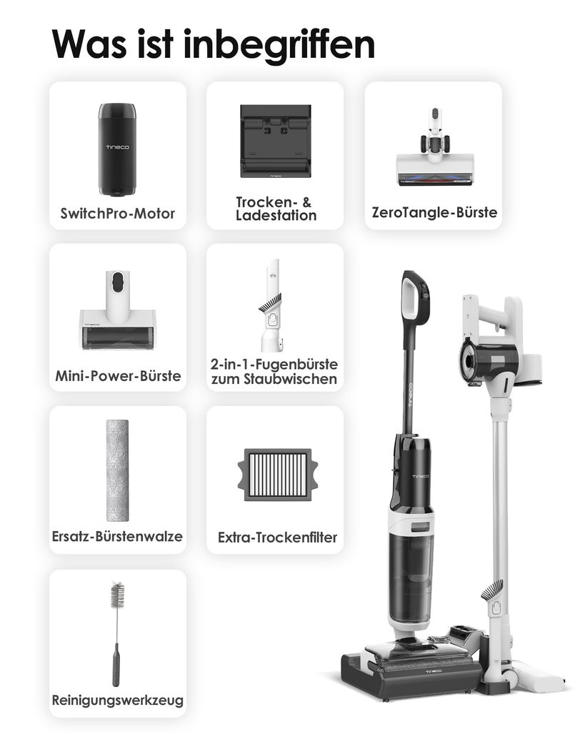 Kit Spazzole E Filtri Ricambio Per Tineco Floor One Switch S6 E Stretch S6 – Set Completo Per Una Pulizia Profonda E Senza Pelucchi