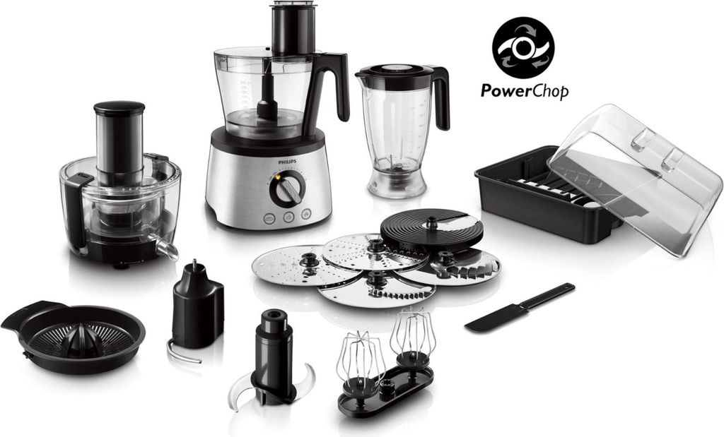 Philips HR7778 Robot de cuisine Noir/RS Image du produit 