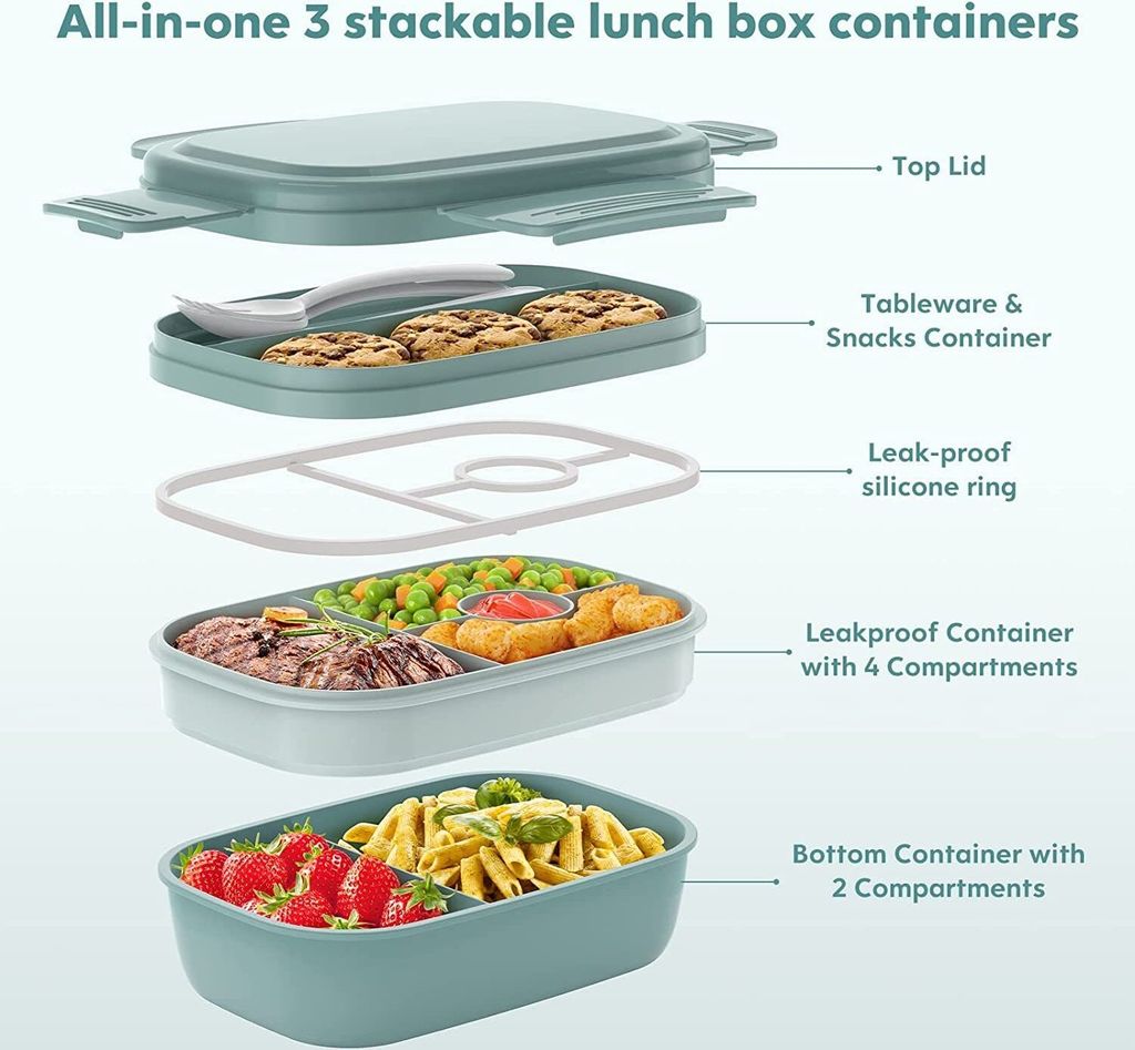 Welikera Lunchbox, 1900ML Lunchbox für Erwachsene, Brotdose Produktbild 4